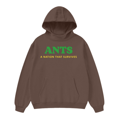 survives high neck insulated fleece hoodie