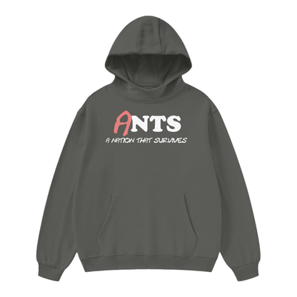 survives high neck insulated fleece hoodie